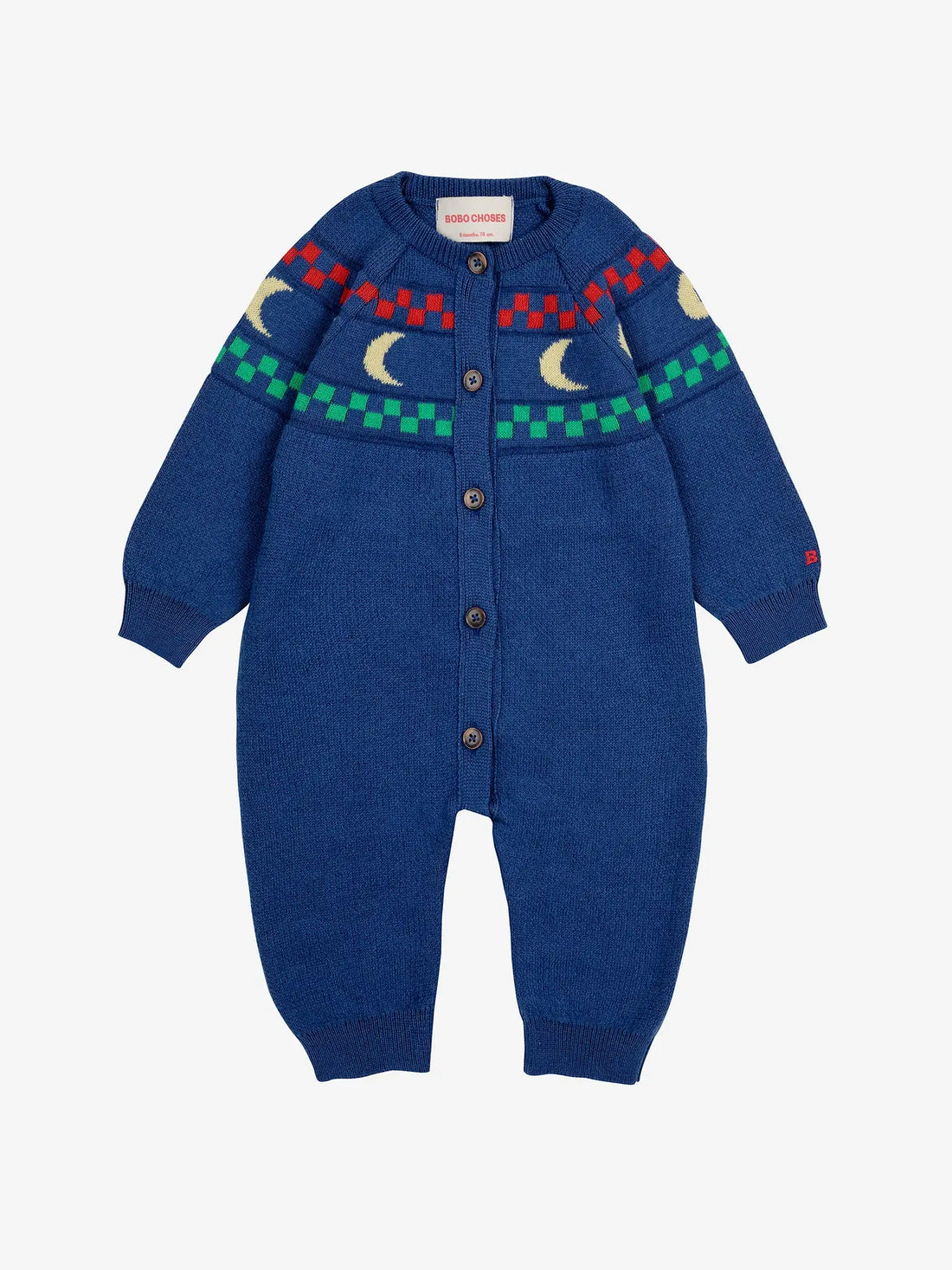 Bobo Choses - zestaw prezentowy z merino Baby Beneath The Moon knitted overall gift set