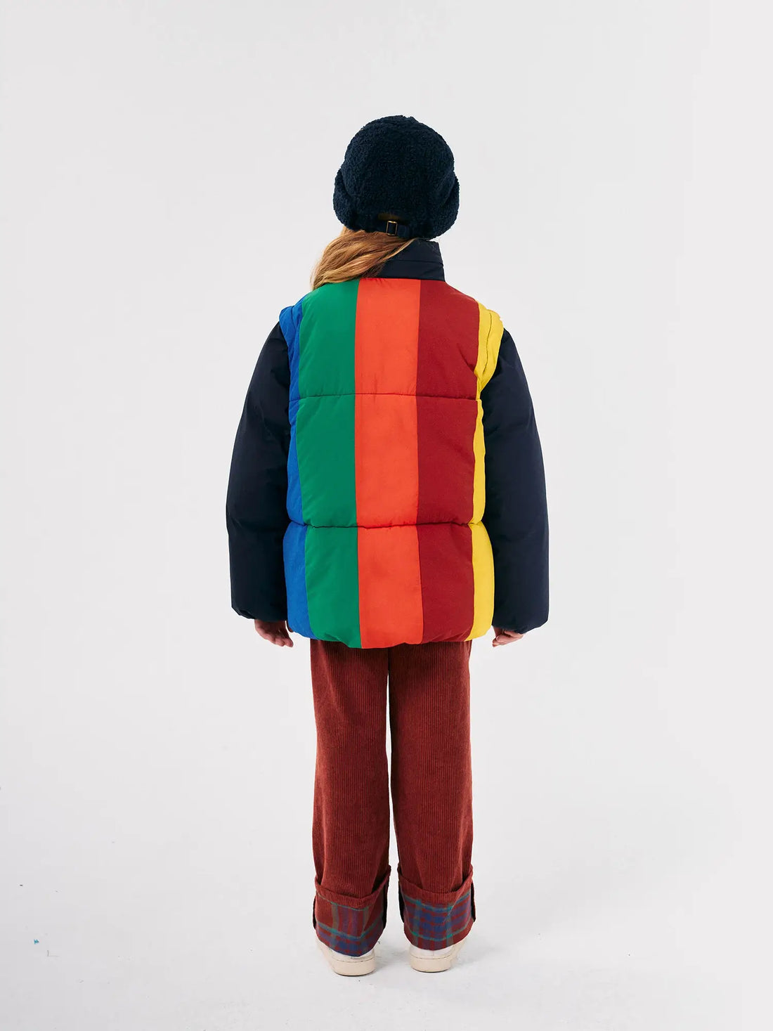 Bobo Choses - Color Block Padded Detachable Sleeve Jacket 