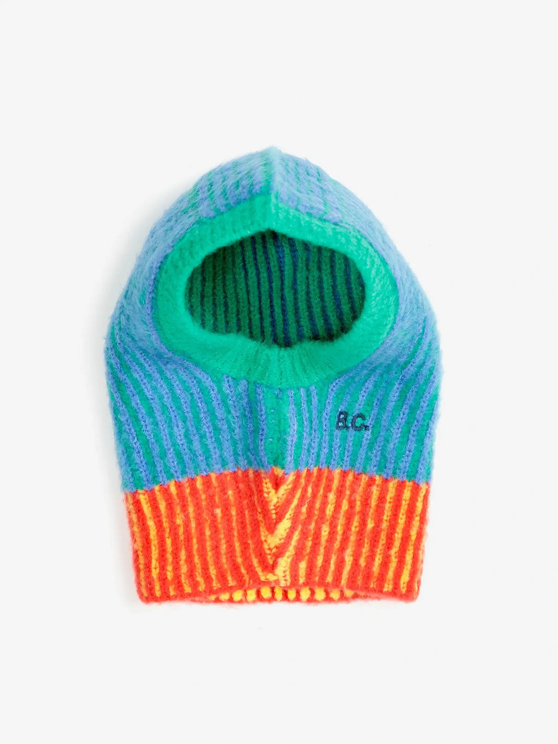 Bobo Choses - Baby Color Stripes knitted balaclava 