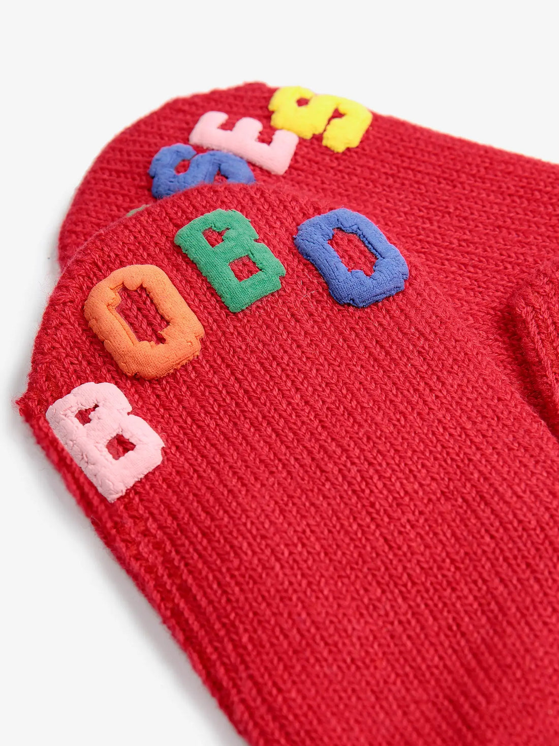 Bobo Choses - cotton gloves with letters on a string Baby Bobo Choses knitted mittens 