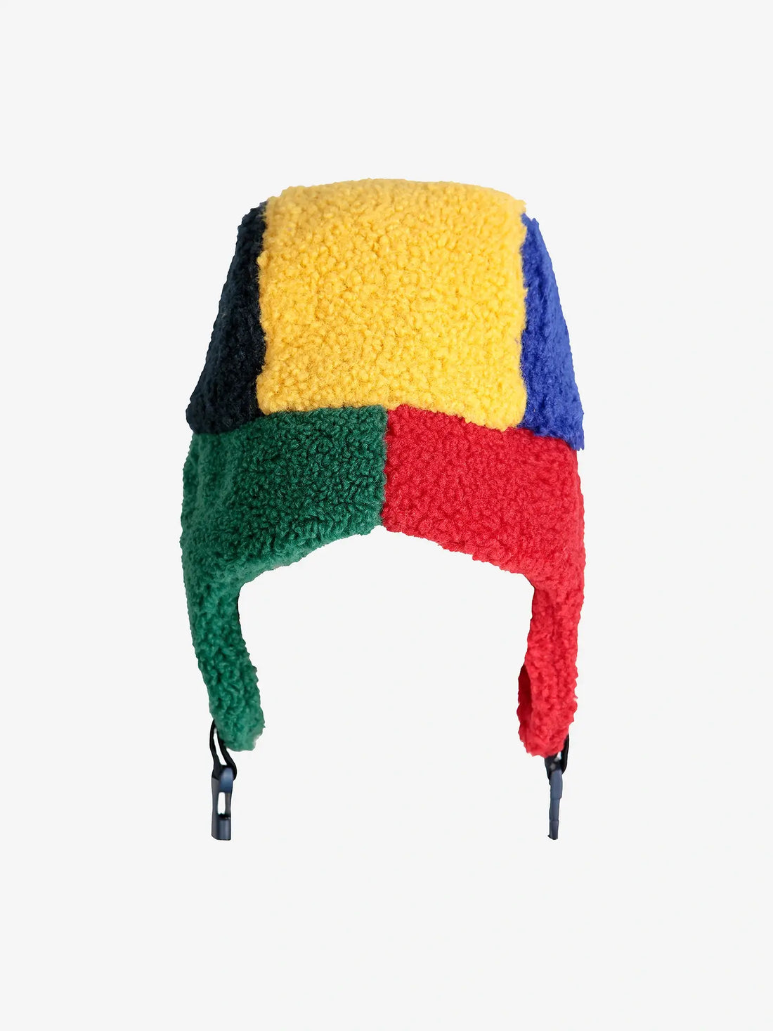 Bobo Choses - barankowa czapka uszatka Color Block sheepskin chapka