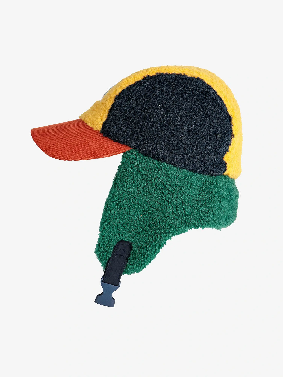 Bobo Choses - barankowa czapka uszatka Color Block sheepskin chapka