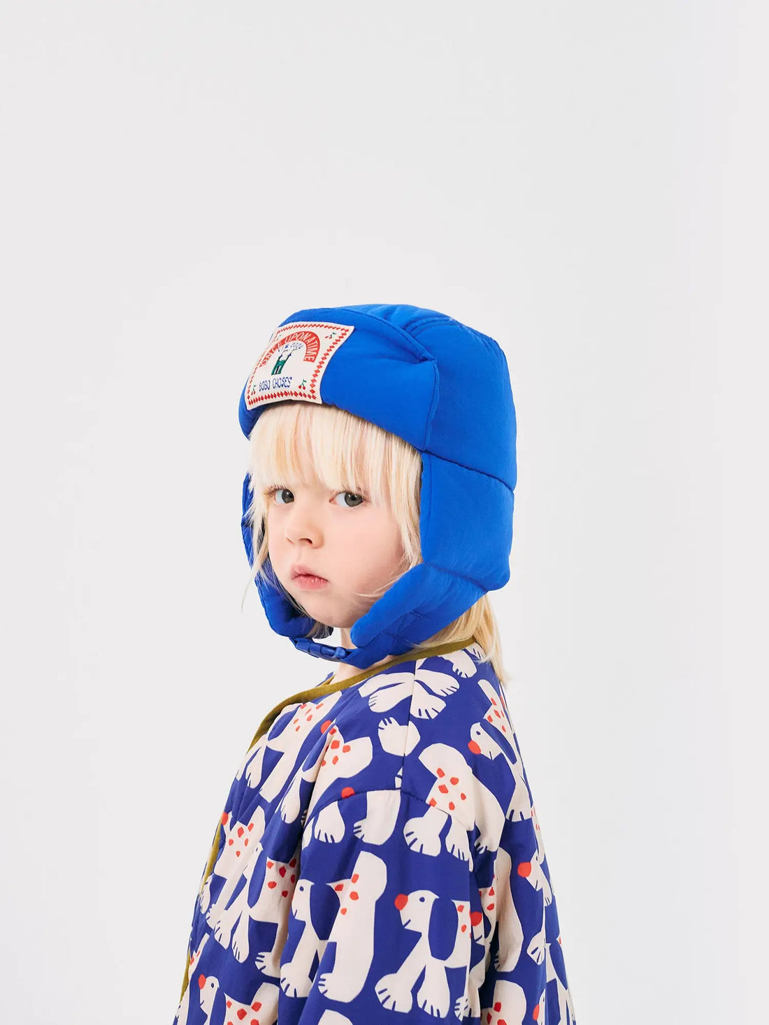 Bobo choses - puchowa czapka uszatka B.C padded chapka