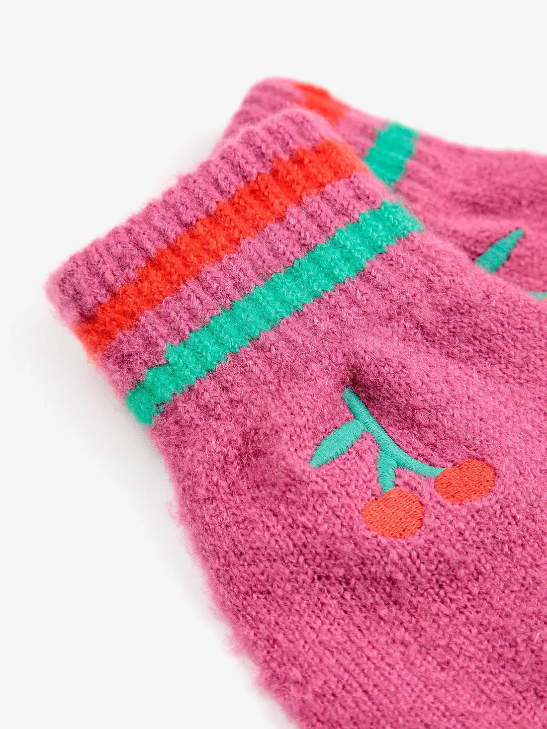 Bobo Choses - Cherry knitted gloves 