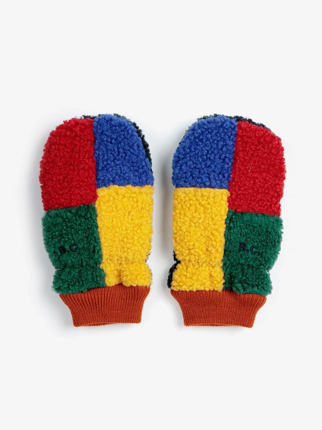 Bobo Choses - barankowe rękawiczki Color block sheepskin mittens