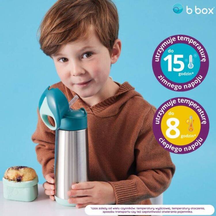 b.box - Thermo bottle with straw, 500 ml