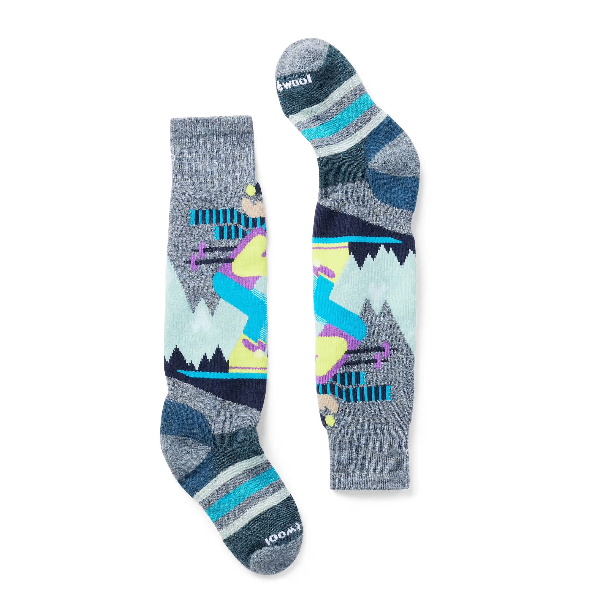 Skarpety narciarskie z wełną merino Smartwool Kids' Wintersport Mountain Moose